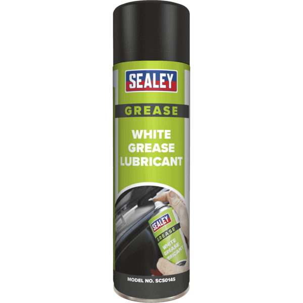 Sealey White Grease Lubricant Spray 500ml Pack of 6