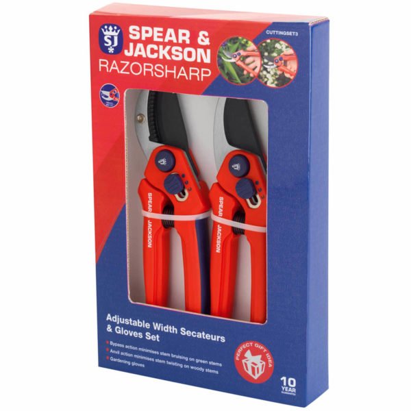 Spear and Jackson Razorsharp Secateurs and Gloves Set