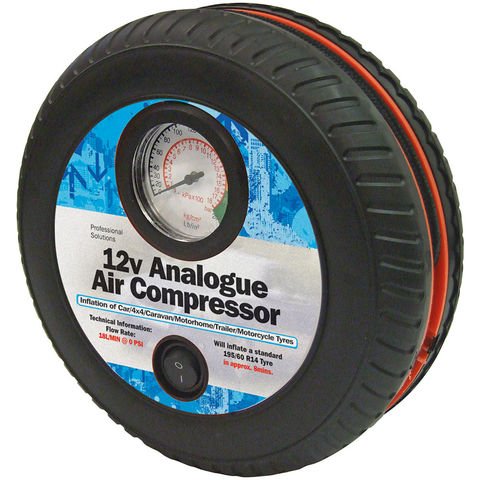 Streetwize 12V Tyre Shape Tyre Inflator/Air Compressor