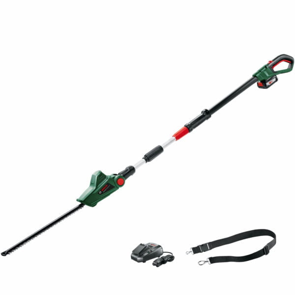 Bosch UNIVERSALHEDGEPOLE 18v Cordless Telescopic Pole Hedge Trimmer 430mm 1 x 2.5ah Li-ion Charger