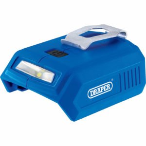 Draper LED Worklight and USB Adaptor for D20 20v Batteries