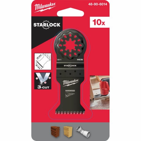 Milwaukee Starlock Oscillating Multi Tool Plunge Saw Blade 35mm Pack of 10