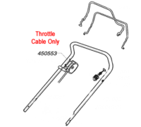 AL-KO Replacement Throttle Cable (AK450553)