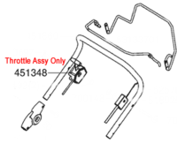 AL-KO Replacement Throttle Cable (AK452670)