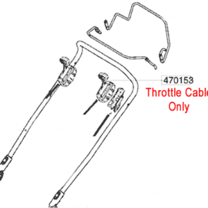 AL-KO Replacement Throttle Cable (AK470153)