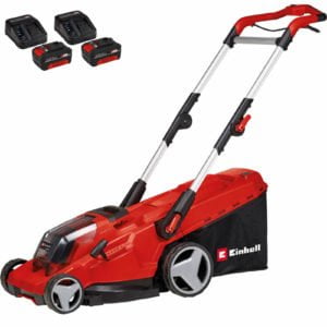 Einhell GE-CM 36/41 Li 36v Cordless Brushless Rotary Lawnmower 410mm 2 x 4ah Li-ion Charger