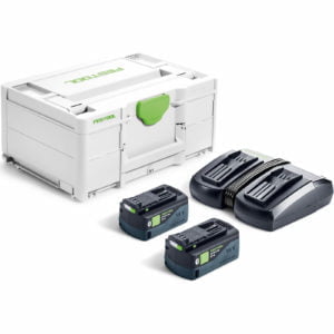 Festool SYS 18v Energy Set with 2 x 5.2Ah Batteries Charger & Case