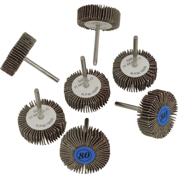 Sealey 7 Piece Flap Wheel Set for Rotary Multi Tools