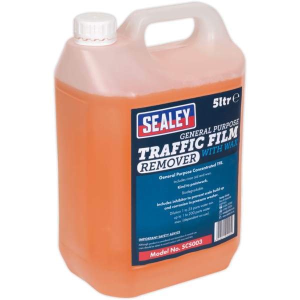 Sealey TFR Traffic Film Remover Detergent Concentrate 5l Pack of 1