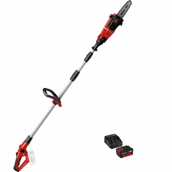 Einhell GE-LC 18 Li T 18v Cordless Pole Tree Pruner 200mm 1 x 4ah Li-ion Charger