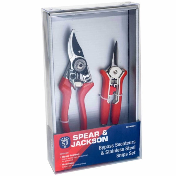 Spear and Jackson Bypass Secateurs and Mini Snips Set