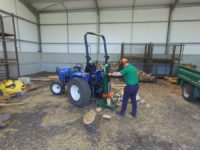 Wessex Hydraulic Log Splitter For A Compact Tractor.JPG