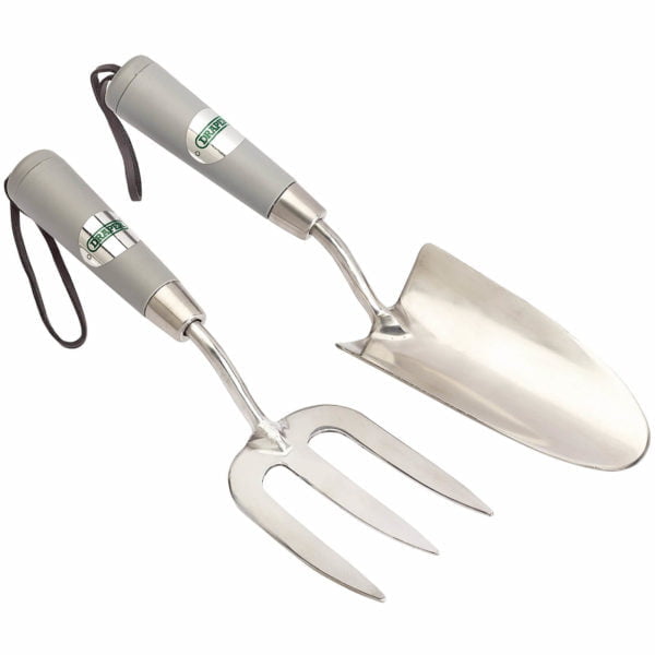 Draper 2 Piece Stainless Steel Hand Fork and Trowel Set