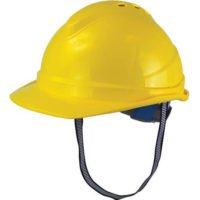 Scan Deluxe Safety Helmet and Chin Strap Yellow