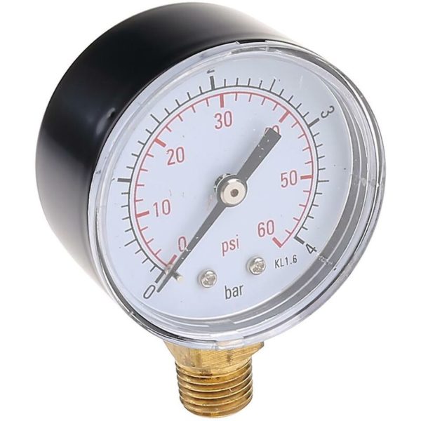 0-60 Psi Mini Pressure Gauge Pool Spa Filter Water Pressure Measure 1/4