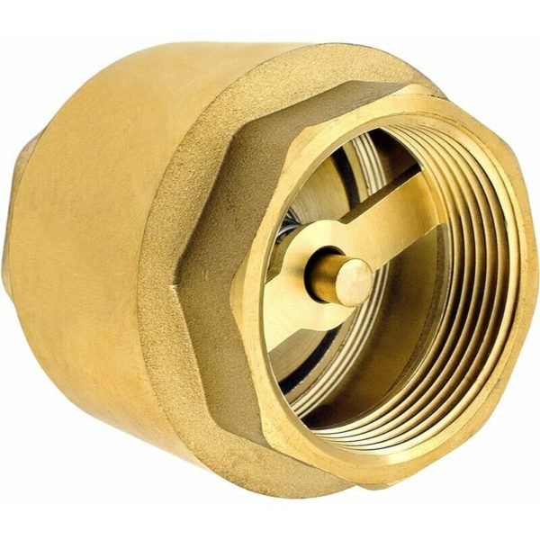 1 1/2 inch high quality brass check valve, rust and leak resistant for pump, fountain, washing machine, garden, rain butts, barrel