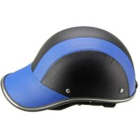 1 Motorcycle Helmet Electric Vehicle Harley Halm Halm Summer Helmet Baseball Helmet Helmet Men and women are light and safe -ul and blue