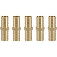 1 Pack Pipe Connector Tool Straight 2-way Straight Barbed Connector for Pipe Connecting(10mm 5pcs)