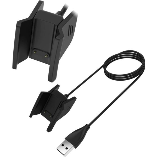 1 Pack,USB Charging Cable Cradle Dock Adapter,Compatible for Al-ta hr Charger(Black,3.3ft/1m)