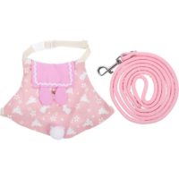 1 Set Rabbit Harness and Leash Small Pet Rabbit Harness Rabbit Harness Leash Vest Clothes Pet Safety Accessories