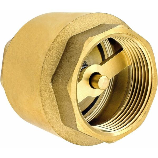 1 inch check valve made of high quality brass, rustproof and leakproof for pump, fountain, washing machine, garden, water catcher, barrel