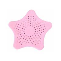 1 pc Hair Filter for Drains, Drain Strainers, Silicone Kitchen Sink Strainer, Hair Leakage Protection Sink, Non-Slip and Waterproof Design(Pink)