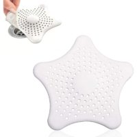 1 pc Silicone Sink Strainer, Shower Hair Strainer, Starfish Bath and Shower Waste Strainer, for Shower Drain, for Catching Hair and Dirt, Sink