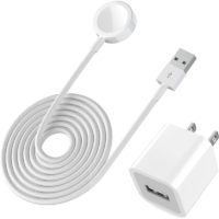 1 set,Charger Cable for Portable Watch Wireless,with 5W usb Wall Charger Plug Block(6.6FT/2m)