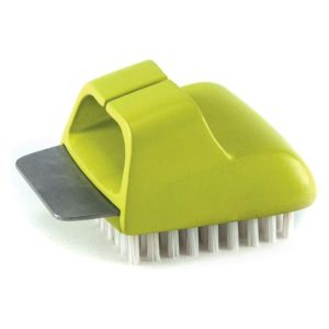 1 x Oven Grate Cleaning Brush, bbq Tools Cleaning Shovel, bbq Brush, Two-in-one bbq Cleaning Brush (Green)