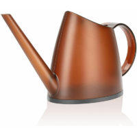 1.4 Liter Plastic Garden Watering Can for Watering Flowers Succulents - Matte Brown