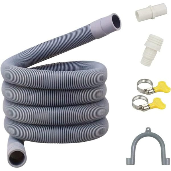 1.5 Meter Universal Drain Hose, Washing Machine Drain Hose, Water Drain Hose,Universal Drain for Washing Machine and Dishwasher (1.5M-NEW)