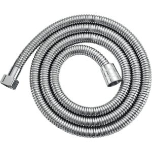 1.5M stainless steel shower hose, common standard fittings for pipes, leak-proof, high-pressure, anti-kink pipes, easy diy replacement for bathrooms,