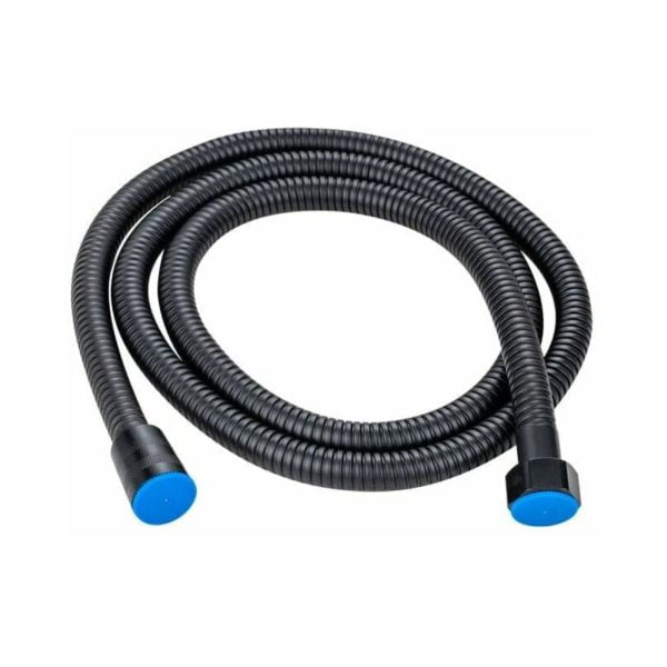 1.5m Black Shower Hose Shower Hose Explosion Proof Leakproof Stainless Steel Pipe Durable