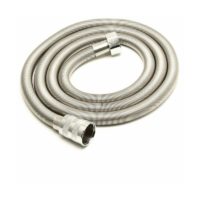 1.5m Extra tight stainless steel shower hose, universal fitting, brass fittings