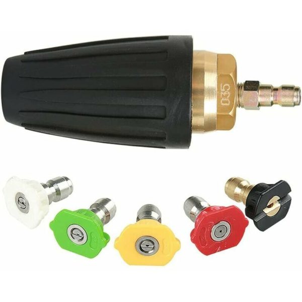 1.8 GPM 3000 PSI 035 Rotary Turbo Nozzle Pressure Washer 1/4" Quick Connect Rotary Turbo Nozzle Accessory Kit for Pressure Washer 13Thirteen