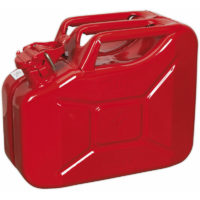 10 Litre Jerry Can - Leak-Proof Bayonet Closure - Fuel Resistant Lining - Red