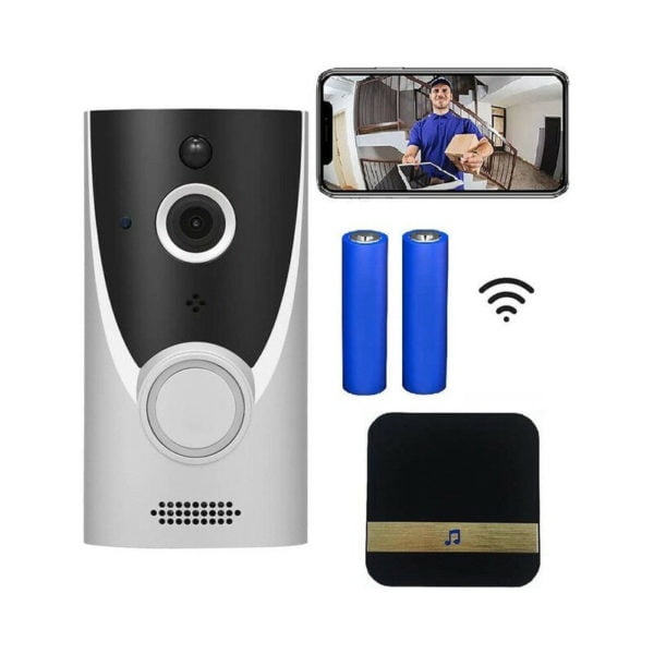 10 Ones Design Latest Generation 1080P Video Wireless Doorbell with Night Vision and pir/rir Motion Sensor Detection, Ring Doorbell Video Doorbell