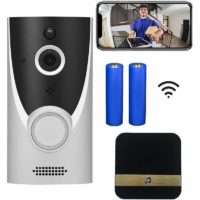 10 Ones Design Latest Generation 1080P Video Wireless Doorbell with Night Vision and pir/rir Motion Sensor Detection, Ring Doorbell Video Doorbell