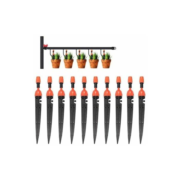 10 PCS Automatic Drip Sprinklers Micro Sprinkler Watering Adjustable Irrigation System Kit Irrigation Vegetable Garden Sprinklers Plant Devices for