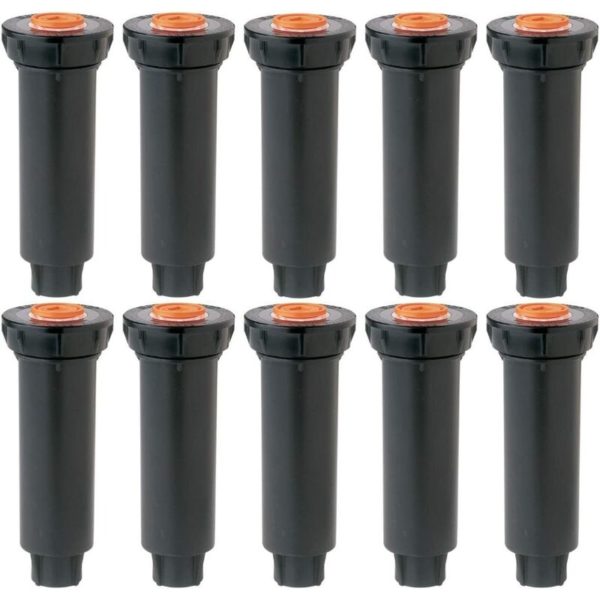 10 Pack 1800 Series Pop Up Sprinklers - Nozzles Not Included - 4 1804 Pop Up Irrigation Sprinkler for Lawn, Patio, Garden, Flower Pots.