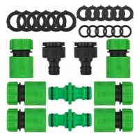 10 Pack Garden Hose Quick Connector Set (6Pcs 1/2 Hose Quick Connector, 2Pcs Double Connector, 2Pcs Tap Nose Connector)