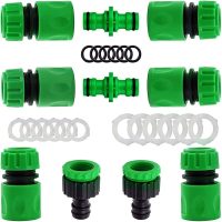 10 Pack Garden Hose Quick Connector Set (6Pcs 1/2 Hose Quick Connector, 2Pcs Double Connector, 2Pcs Tap Nose Connector)