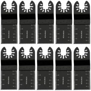 10 Pack Oscillating Multi-Tool Blades Precision Wood Metal Oscillating Saw Blades Universal Multi-Tool Quick Release