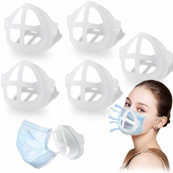 10 Pack Plastic 3D Inner Support Bracket The Second Generation for Mas k Cool Lipstick Protector Stand and More Comfortable Nose Protection Lipstick