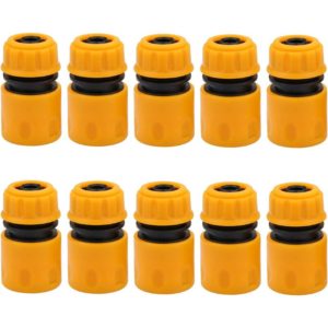 10 Pack Plastic Garden Hose Connectors for Garden Hose and Faucet 1.27 Inch