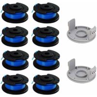 10 Packs 0.065 Inch Line Trimmer Replacement Spool for Ryobi 18v 24v 40v, Fits Ryobi One+ AC14RL3A, 11ft Cordless Line Trimmer, 8 Spools + 2 Trimmer