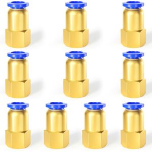 10 Pcs 8mm Tube od x 1/4 bsp Male Straight Push to Connect Fittings (PC8-02)