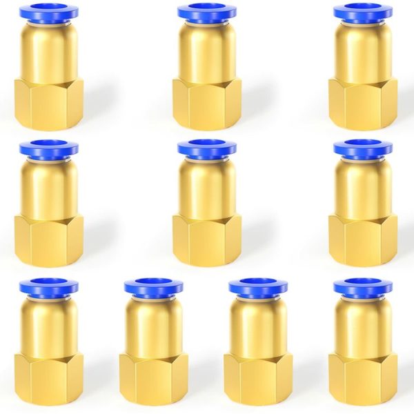 10 Pcs 8mm Tube od x 1/4 bsp Male Straight Push to Connect Fittings (PC8-02)