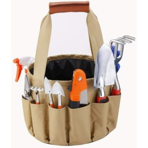 10 Pcs Garden Tools Set Garden Tools Set Garden Kit Household Alloy Shovel Gardening Kit with Ergonomic Suitcase Non-slip Handle