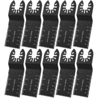 10 Pcs Oscillating Saw Blades for Wood 35mm Kit Multi-Tool Saw Blades Accessories Kit Oscillating Saw Blades Quick Clamp for Bosch Fein Multimaster